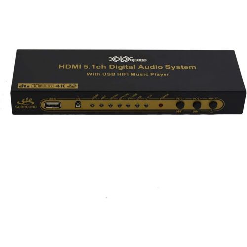  XOLORspace DU50 HDMI/ARC/COAXIAL/Optical/USB to 5.1 Audio decoder System with Remote Control