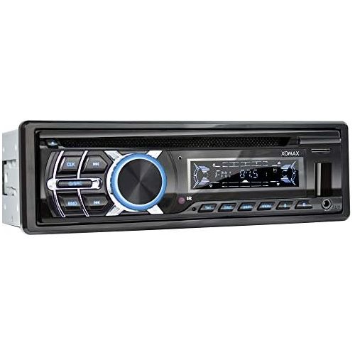  [아마존베스트]-Service-Informationen XOMAX XM-CDB623 Car Radio with CD Player I Bluetooth Hands-Free Kit I USB Micro SD I 2X AUX I 7 Lighting Colours Adjustable I 1 DIN