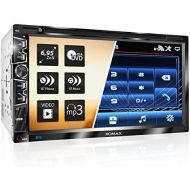 [아마존베스트]-Service-Informationen XOMAX XM-2D6907 Car Radio with Mirrorlink for Android I Capacitive 6.9 Inches / 17.5 cm Touchscreen Screen I DVD CD USB SD AUX I Bluetooth Handsfree I 2 DIN
