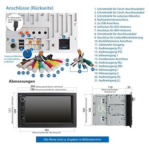  [아마존베스트]-Service-Informationen Xomax Car Radio with Android 2 DIN