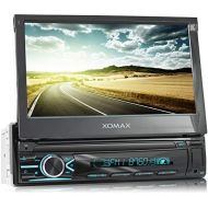 XOMAX XM V746 Car Radio with Mirrorlink 7 Inch / 18 cm Touchscreen Bluetooth Hands Free System RDS, SD, USB, AUX Ports for Front and Rear View Camera and Steering Wheel Remote Cont