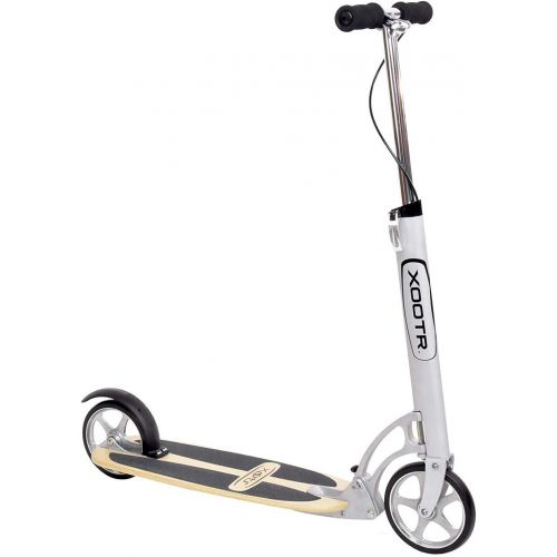  Xootr Cruz Teen/Adult Kick Scooter - 800+lb Capacity - Life Long Backing - QuickClick Latch Folding Mechanism - Front & Rear Brake