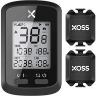 XOSS G+ GPS Bike Computer ANT+ with 2 Smart Cadence Sensor, Bluetooth Cycling Computer, Wireless Bicycle Speedometer Odometer, Waterproof MTB Tracker Fits All Bikes (Support Heart Rate Monitor)