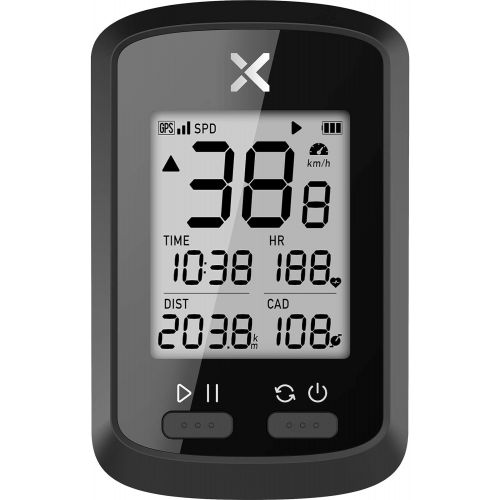  XOSS G+ GPS Bike Computer, Bluetooth ANT+ Cycling Computer, Wireless Bicycle Speedometer Odometer with LCD Display, Waterproof MTB Tracker Fits All Bikes Electric Bike (XOSS APP Su