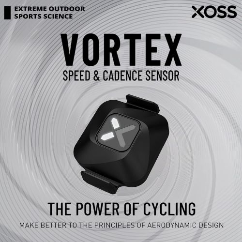  XOSS Vortex Cadence and Speed Sensor Wireless IPX7 Waterproof - 300 Hours Dual Modes Bike Sensor ANT+/Bluetooth 4.0 Compatible for Cycling Computer