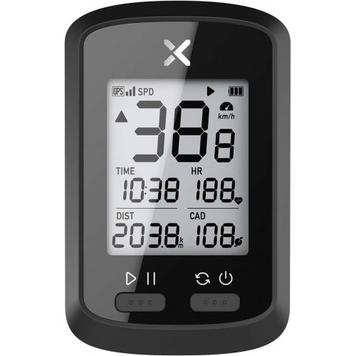  XOSS G+ Bike Computer GPS, Wireless Cycling Computers Bicycle Computer GPS Bike Speedometer, Bluetooth 5.0 & ANT+, IPX7 Waterproof