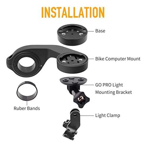  [아마존베스트]XOSS Garmin Mount G/G + Mount, Bicycle Edge Mount, Out Front Road Bicycle Mount Holder for Garmin Edge 1000/820/810/500/520/510/200 GPS