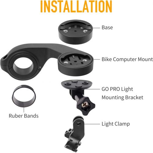  [아마존베스트]XOSS Garmin Mount G/G + Mount, Bicycle Edge Mount, Out Front Road Bicycle Mount Holder for Garmin Edge 1000/820/810/500/520/510/200 GPS