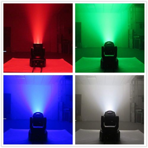  XPC 40W Stage Lighting 12 LED RGBW Sound Activated Moving Head DJ Lights Wash Effect for Party KTV Pub Bar Show Wedding Ceremony (12 LED)