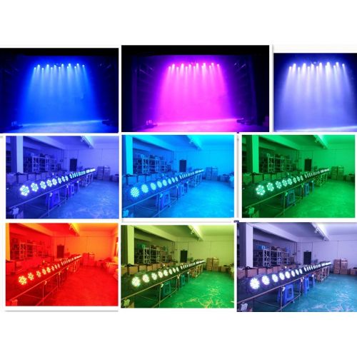  XPC DJ Par Light 180W LED RGBW Stage Lighting 48 Channel Daisy China Design Can Uplights DMX Sound Lights for Birtyday,Bar,Home Party,Christmas Halloween Festival. (3W-1PCS)
