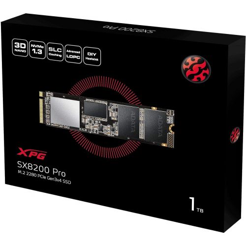  [아마존베스트]ADATA XPG SX8200 Pro 1TB 3D NAND NVMe Gen3x4 PCIe M.2 2280 Solid State Drive R/W 3500/3000MB/s SSD (ASX8200PNP-1TT-C)