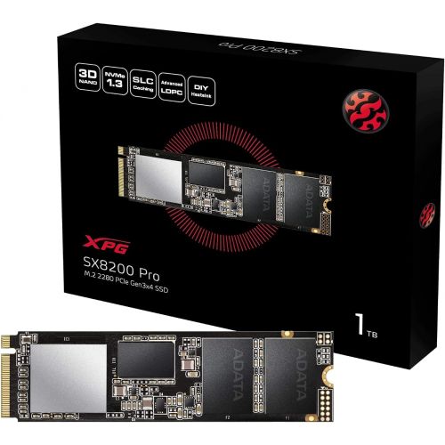  [아마존베스트]ADATA XPG SX8200 Pro 1TB 3D NAND NVMe Gen3x4 PCIe M.2 2280 Solid State Drive R/W 3500/3000MB/s SSD (ASX8200PNP-1TT-C)