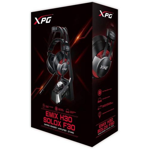  XPG EMIX H30 Wired Headset and SOLOX F30 Amplifier Gaming Audio Set Bundle (SOLOX F30+EMIX H30)