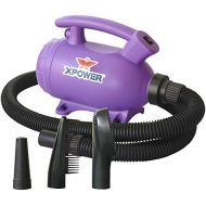 XPOWER B-55 - 2 HP Portable (Do it Yourself) Home Dog Force Dryer for Home Grooming, Backup Dryer, Travel Dryer| Purple
