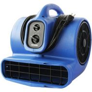 XPOWER X-800TF 34 HP Air Mover, Carpet Dryer, Floor Fan, Utility Blower - with 3-Hour Timer and Filter Kit- Blue