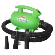 XPOWER B-55 - 2 HP Portable (Do it Yourself) Home Dog Force Dryer for Home Grooming, Backup Dryer, Travel Dryer  Green