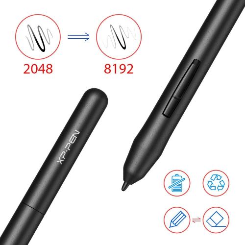  [아마존베스트]XP-PEN G430S 4X 3 Inch Graphics Tablet OSU! Play Pen Tablet Pen Tray 8192 Pressure Sensitivity Levels for Remote Learning Home Office Women and Men (G430S, Black)