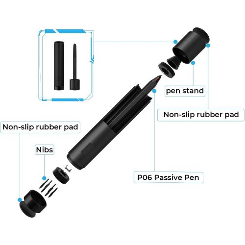  [아마존베스트]XP-Pen Artist 12 Graphic Monitor Drawing Pen Tablet Pen Display 1920 x 1080 HD IPS with Touch Bar Drawing Pen P06 with Rubber for Distance Learning Home Office (Artist 12)