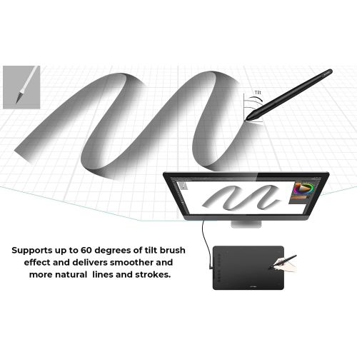  [아마존베스트]XP-PEN Deco 01 V2 Graphics Tablet 10 x 6.25 Inch Drawing Pad Tilt 8192 Pressure Levels for Painting & Photo Editing Compatible with Android