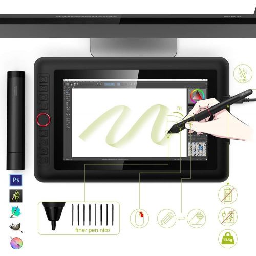  [아마존베스트]XP-PEN Artist 12 Pro Graphic Tablet with 11.6 Inch Laminated Display, 8 Button+ 1 Dial Battery-Free Pen with 8192 Pressure Levels Drawing Tablet for PC