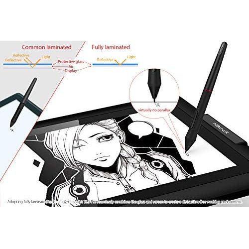  [아마존베스트]XP-PEN Artist 13.3 Pro Graphics Tablet with Display 13.3 Inch Graphic Monitor Tilt Function Drawing Display with 8 Quick Buttons and 1 Red Dial 88% NTSC Stand for Remote Learning H