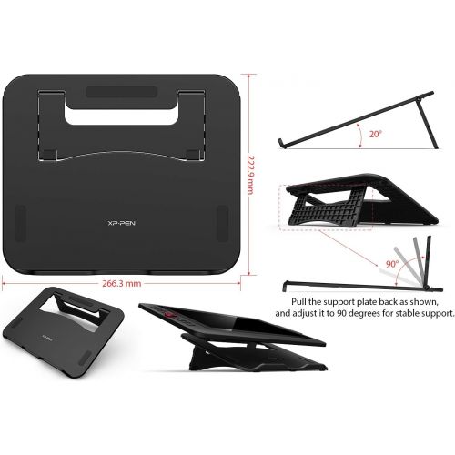  [아마존베스트]XP-PEN Artist 13.3 Pro Graphics Tablet with Display 13.3 Inch Graphic Monitor Tilt Function Drawing Display with 8 Quick Buttons and 1 Red Dial 88% NTSC Stand for Remote Learning H