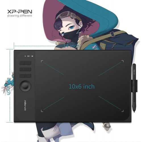  XP-PEN XP-Pen Star06 Wireless 2.4G Graphics Drawing Tablet Digital Tablet Painting Board with 6 Hot Keys-10x6 Inch