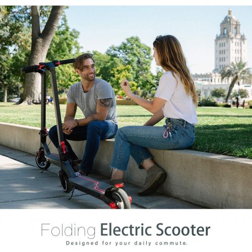  [아마존핫딜][아마존 핫딜] XPRIT 8 Electric Scooter with Shock Absorbers, Up to 13 Miles Range, Commuting Scooter (Black)