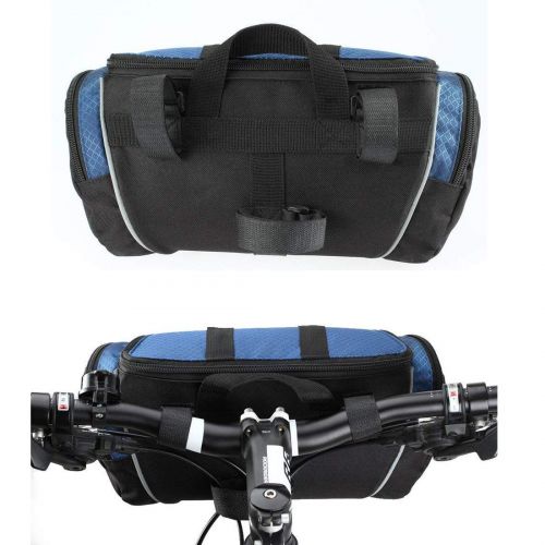  XPhonew Fahrradkorb, Fahrrad-Lenkertasche vorderer Rahmen, Tasche, Zubehoer, Fahrradtasche mit Schultergurt fuer Mountainbikes und Mountainbikes