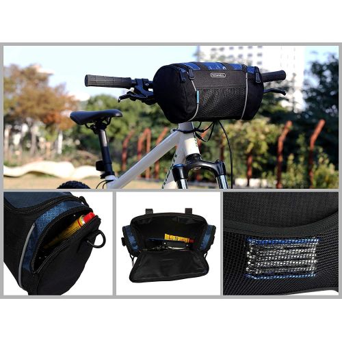  XPhonew Fahrradkorb, Fahrrad-Lenkertasche vorderer Rahmen, Tasche, Zubehoer, Fahrradtasche mit Schultergurt fuer Mountainbikes und Mountainbikes