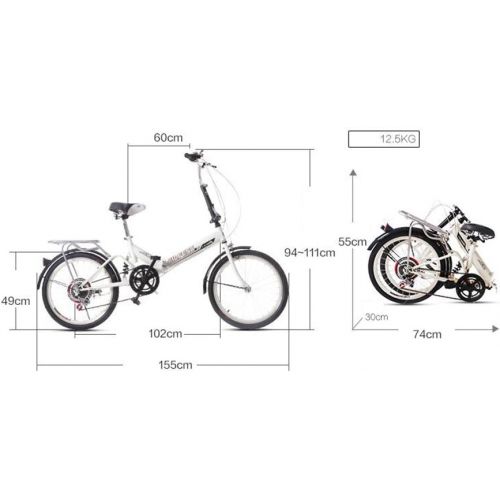  XQ- XQ-TT-613 20 Zoll 6 Geschwindigkeit Faltbare Fahrrad Dampfung Bike Erwachsene Manner Und Frauen Student Auto