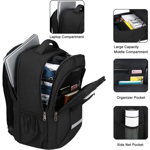  [아마존베스트]XQXA Backpack for Men,Travel Laptop Backpack with USB Charging/Headphone Port,Durable Water Resistant College School Backpack Laptop Bag for Women Fits 15.6 Inch Computer and Notebook,B