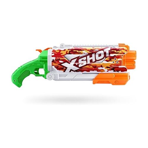  X-Shot Water Fast-Fill Skins Pump Action Water Blaster Red Water Camo by ZURU XShot Watergun (Fills with Water in just 1 Second!)