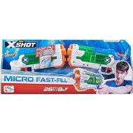 X-Shot Water Warfare Micro Fast-Fill Water Blaster (2 Pack) by ZURU with Struggle Free Packaging, Summer Watergun, XShot Water Toys, 2 Blasters Total, Fills with Water in just 1 Second! (2 Pack)
