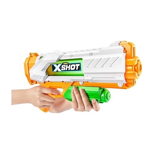  X-Shot Fast-Fill Medium Water Blaster by ZURU, Watergun for Summer, XShot Water Toys, Squirt Gun Soaker (Fills with Water in just 1 Second!) Big Water Toy for Children, Boys, Teen, Men (Medium)