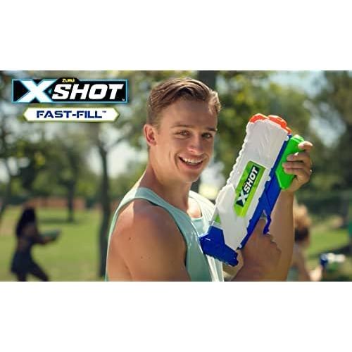  XShot Water Warfare Fast-Fill Water Blaster by ZURU (Fills with Water in just 1 Second!), Multicolor, Model:56138