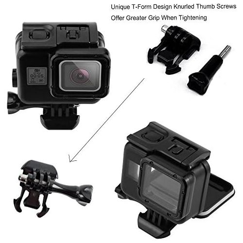  XShot Outtek 6 Dome Port Lens for Gopro Hero 5, Shoot Waterproof Diving Housing with Transparent Lens Cover + Handheld Floating Bar for Underwater Photography ? Black