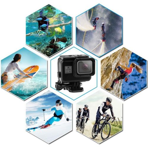  XShot Outtek 6 Dome Port Lens for Gopro Hero 5, Shoot Waterproof Diving Housing with Transparent Lens Cover + Handheld Floating Bar for Underwater Photography ? Black