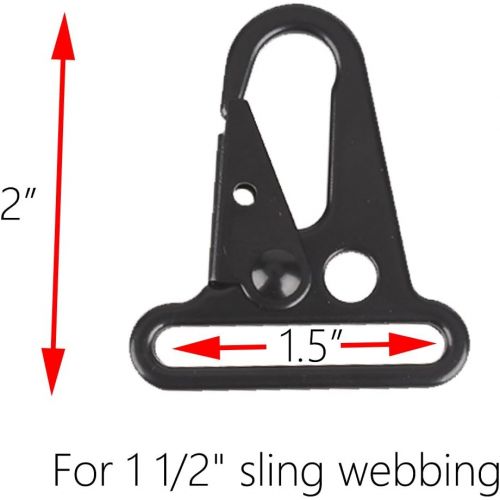  XTACER 1/1.25/1.5 Heavy Duty Snap Hooks Sling Clips, More Choices