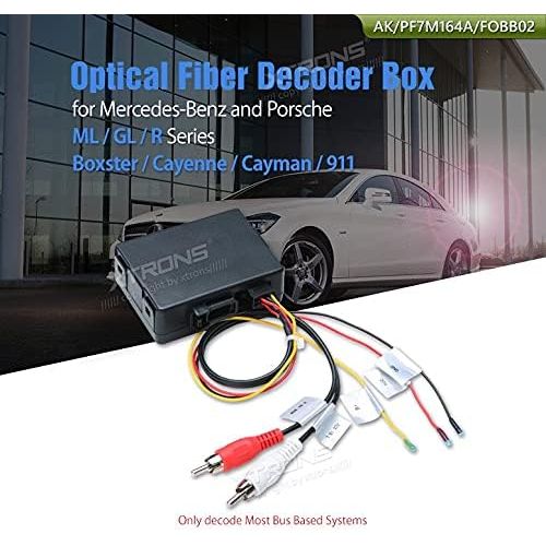  [아마존베스트]XTRONS Optical Fiber Head Unit Replacement Decoder for Mercedes-Benz ML/GL/R Series
