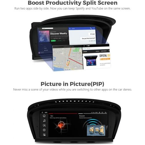  [아마존베스트]XTRONS 8.8 Inch Android 10.0 4GB RAM 64GB ROM Car Multimedia Player with Touchscreen Octa Core Built-in 4G WiFi Qualcomm Bluetooth DAB TPMS for BMW E90 E60 E91 E92 E93 E61 E63 E64