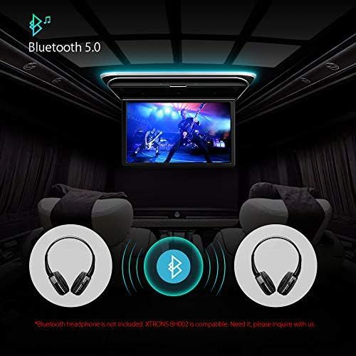  XTRONS 17.3 Inch Car Overhead FHD 1080P IPS Screen Octa Core Android Car Roof Multimedia Player with Excellent Support for Sound and Screen Mirroring HDMI/USB/AV/FM/IR