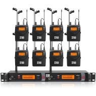 XTUGA RW2080 in Ear Monitor System 2 Channel 2/4/6/8/10 Bodypack Monitoring with in Earphone Wireless SR2050 Type! (8 bodypack with Transmitter)