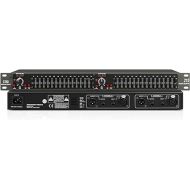 XTUGA Dual Channel 15 Band Audio Equalizer Rack Mount 2 channel Stereo Graphic Equalizer Graphic Equalizer
