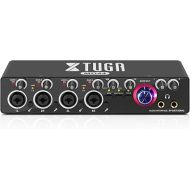 XTUGA 4 Channel Mono / 2 Channel Stereo Audio Interface with 4 mic Preamps with 48V Phantom Power 24-bit 192kHz for music computer recording MD44