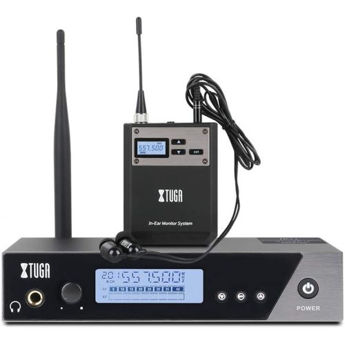  [아마존베스트]XTUGA IEM1100 UHF Single Channel in Ear Monitor System Selectable Frequency Wireless Professional in-Ear Monitor System Ideal for Stage, Studio, Exhibit, Lecture, Speech