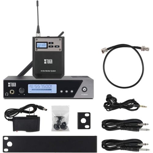  [아마존베스트]XTUGA IEM1100 UHF Single Channel in Ear Monitor System Selectable Frequency Wireless Professional in-Ear Monitor System Ideal for Stage, Studio, Exhibit, Lecture, Speech
