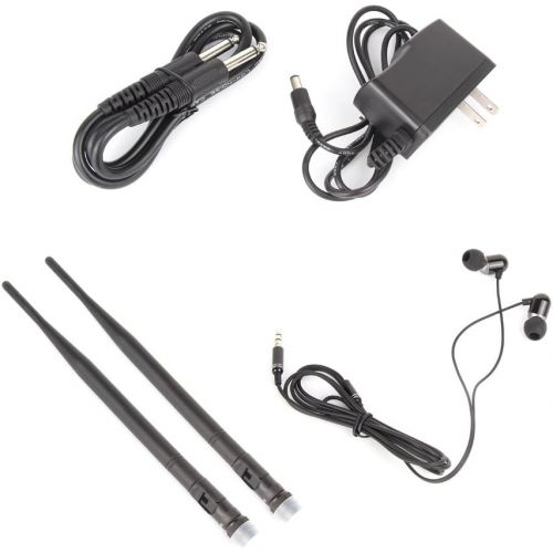  [아마존베스트]XTUGA RW2080 Whole Metal wireless In Ear Monitor System 2 Channel 2 Bodypack Monitoring with in earphone wireless monitor Type Used for stage or studio