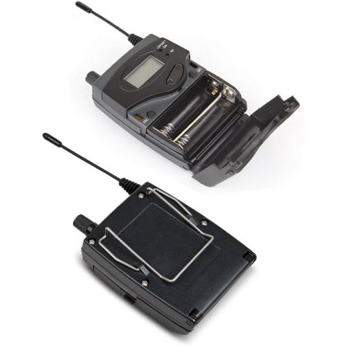  [아마존베스트]Xtuga BK510 Single Channel in Ear Monitor System UHF 100-Channel Wireless Professional in-Ear Monitor System USB and White Color Earbud Headphones