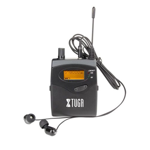  XTUGA Top Quality!! Xtuga RW2080 In Ear Monitor System 2 Channel 246810 Bodypack Monitoring with in earphone wireless SR2050 Type! (2 bodypack with transmitter)